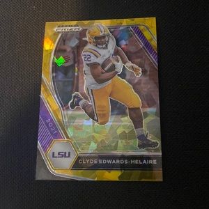 Clyde Edwards-Helaire - 2021 Panini Prizm Draft Picks #74(Gold Ice )
